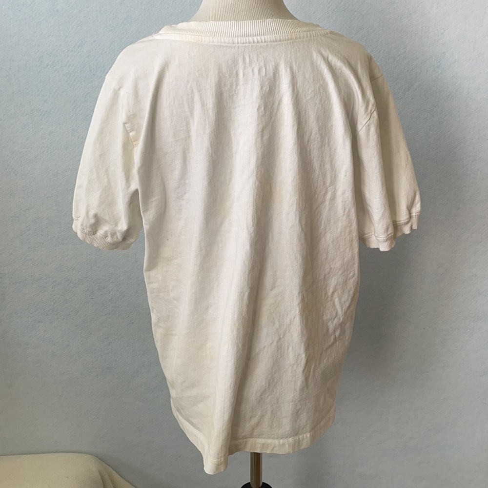 Bijou Karman Pale Yellow/White Tie Dye Graphic Tee - Picture 6 of 9